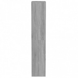 Schuhregal Grau Sonoma 54x34x183 cm Holzwerkstoff