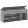 Schuhbank Grau Sonoma 105x30x45 cm Holzwerkstoff