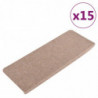 Stufenmatten Selbstklebend 15 Stk. 65x28 cm Beige