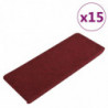 Stufenmatten Selbstklebend 15 Stk. 65x28 cm Rot