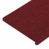 Stufenmatten Selbstklebend 15 Stk. 65x28 cm Rot
