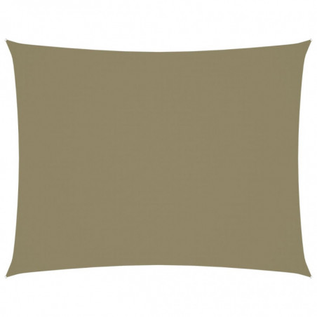 Sonnensegel Oxford-Gewebe Rechteckig 3,5x4,5 m Beige