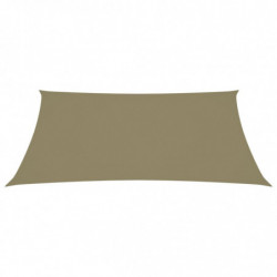 Sonnensegel Oxford-Gewebe Rechteckig 3,5x4,5 m Beige