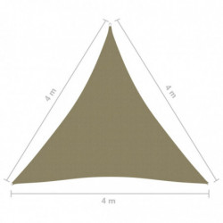 Sonnensegel Oxford-Gewebe Dreieckig 4x4x4 m Beige