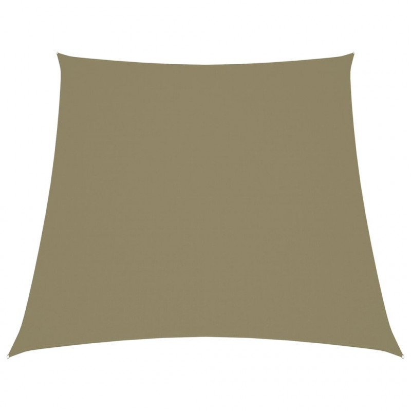 Sonnensegel Oxford-Gewebe Trapezförmig 4/5x3 m Beige