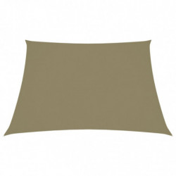 Sonnensegel Oxford-Gewebe Trapezförmig 4/5x3 m Beige