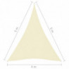 Sonnensegel Oxford-Gewebe Dreieckig 4x5x5 m Creme