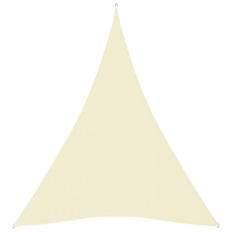 Sonnensegel Oxford-Gewebe Dreieckig 5x6x6 m Creme