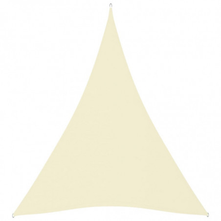 Sonnensegel Oxford-Gewebe Dreieckig 5x6x6 m Creme