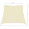 Sonnensegel Oxford-Gewebe Trapezförmig 3/4x3 m Creme