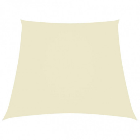 Sonnensegel Oxford-Gewebe Trapezförmig 4/5x3 m Creme