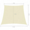 Sonnensegel Oxford-Gewebe Trapezförmig 4/5x3 m Creme