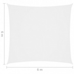 Sonnensegel Oxford-Gewebe Quadratisch 6x6 m Weiß
