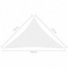 Sonnensegel Oxford-Gewebe Dreieckig 3,5x3,5x4,9 m Weiß