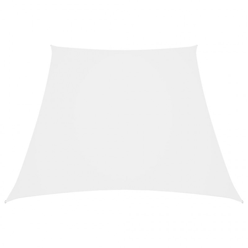 Sonnensegel Oxford-Gewebe Trapezförmig 4/5x3 m Weiß
