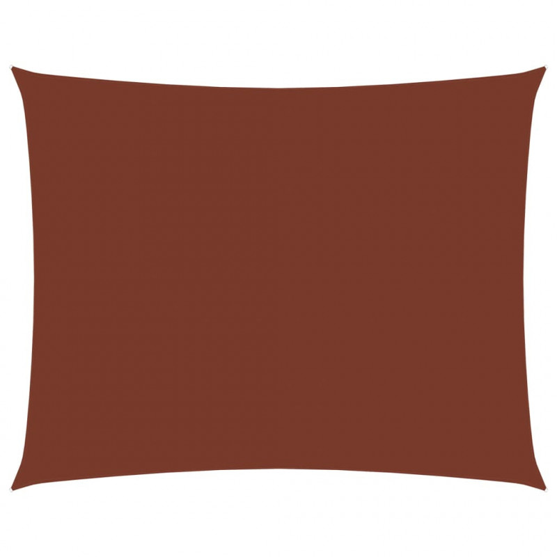 Sonnensegel Oxford-Gewebe Rechteckig 2x3,5 m Terracotta-Rot