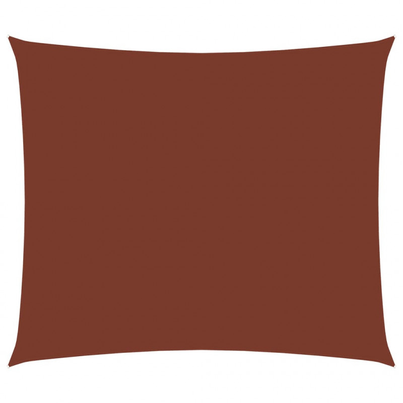 Sonnensegel Oxford-Gewebe Rechteckig 3,5x5 m Terracotta-Rot