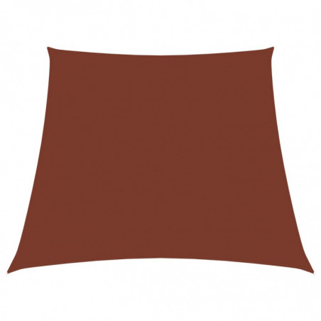 Sonnensegel Oxford-Gewebe Trapezförmig 3/4x2 m Terracotta-Rot