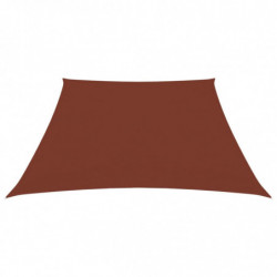 Sonnensegel Oxford-Gewebe Trapezförmig 3/4x2 m Terracotta-Rot