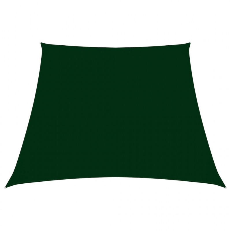 Sonnensegel Oxford-Gewebe Trapezförmig 3/4x2 m Dunkelgrün
