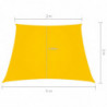 Sonnensegel Oxford-Gewebe Trapezförmig 3/4x2 m Gelb