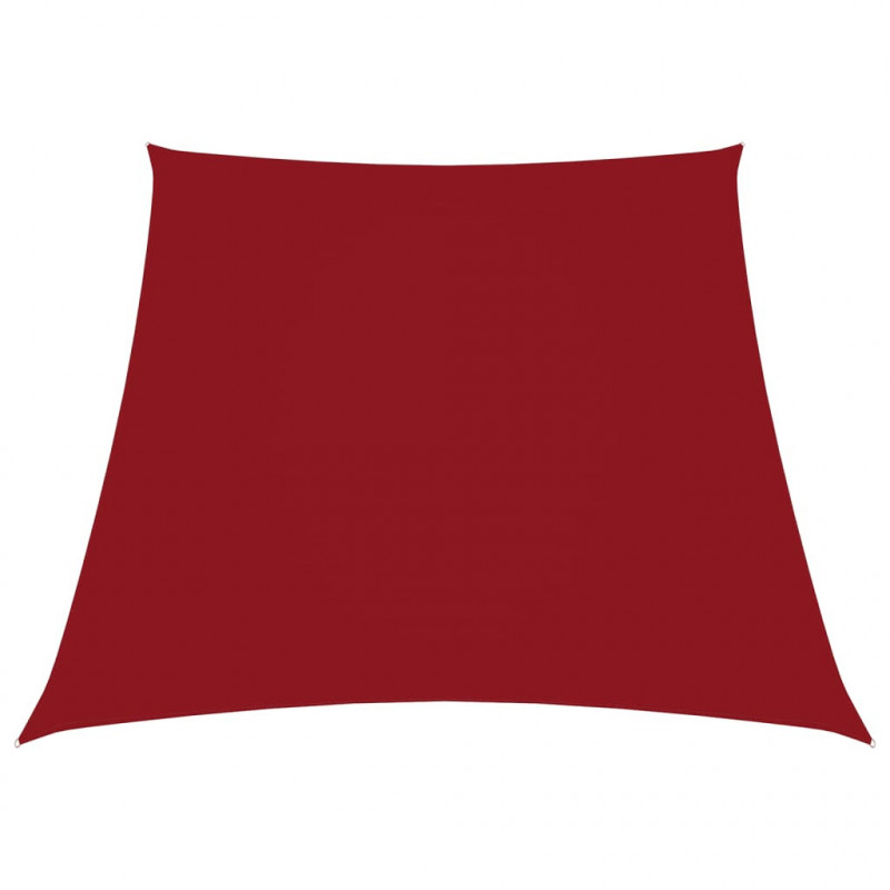 Sonnensegel Oxford-Gewebe Trapezförmig 4/5x3 m Rot