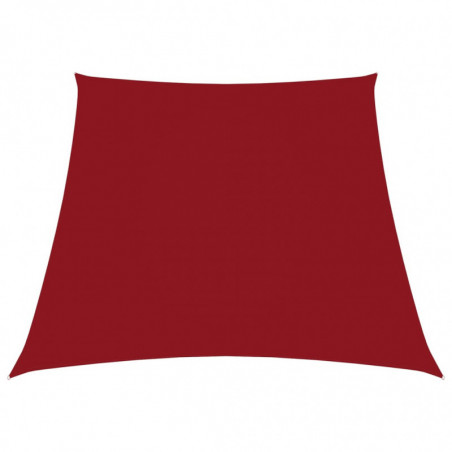 Sonnensegel Oxford-Gewebe Trapezförmig 4/5x3 m Rot