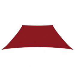 Sonnensegel Oxford-Gewebe Trapezförmig 4/5x3 m Rot