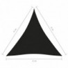 Sonnensegel Oxford-Gewebe Dreieckig 4x4x4 m Schwarz