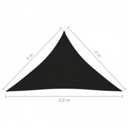Sonnensegel Oxford-Gewebe Dreieckig 4x4x5,8 m Schwarz