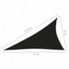 Sonnensegel Oxford-Gewebe Dreieckig 4x5x6,4 m Schwarz