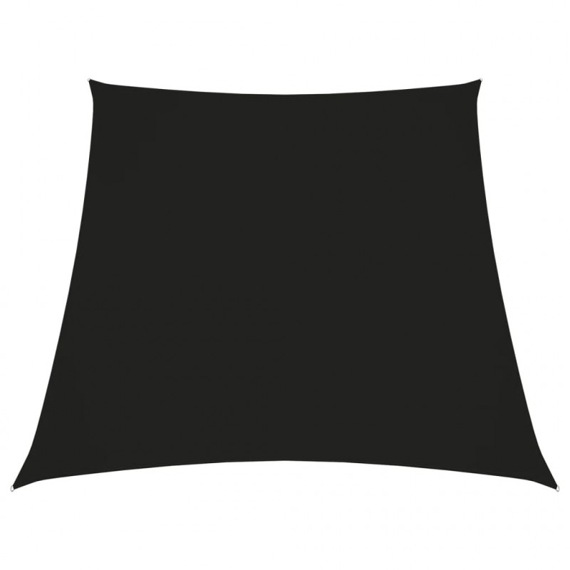 Sonnensegel Oxford-Gewebe Trapezförmig 4/5x4 m Schwarz