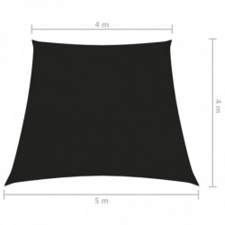 Sonnensegel Oxford-Gewebe Trapezförmig 4/5x4 m Schwarz