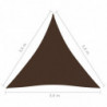 Sonnensegel Oxford-Gewebe Dreieckig 3,6x3,6x3,6 m Braun