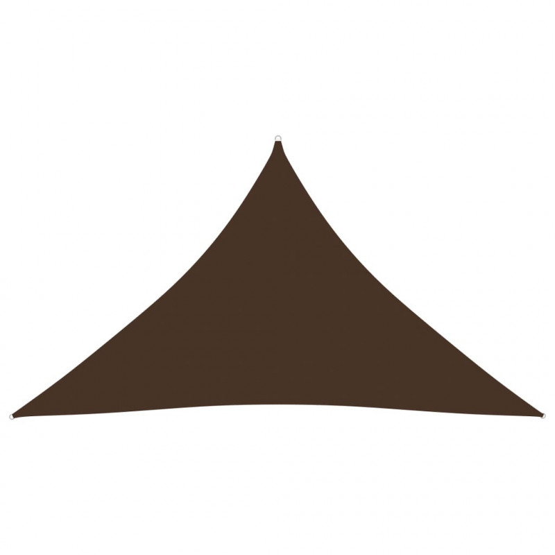 Sonnensegel Oxford-Gewebe Dreieckig 3,5x3,5x4,9 m Braun