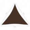 Sonnensegel Oxford-Gewebe Dreieckig 4x4x4 m Braun