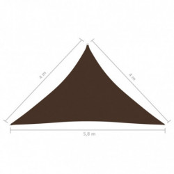 Sonnensegel Oxford-Gewebe Dreieckig 4x4x5,8 m Braun