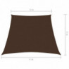 Sonnensegel Oxford-Gewebe Trapezförmig 3/4x3 m Braun