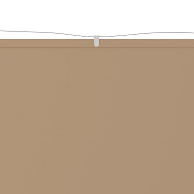 Senkrechtmarkise Taupe 100x1200 cm Oxford-Gewebe