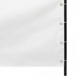 Balkon-Sichtschutz Weiß 80x240 cm Oxford-Gewebe