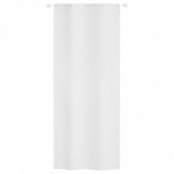 Balkon-Sichtschutz Weiß 100x240 cm Oxford-Gewebe