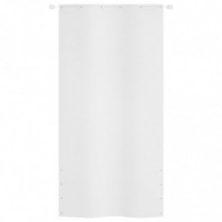 Balkon-Sichtschutz Weiß 120x240 cm Oxford-Gewebe