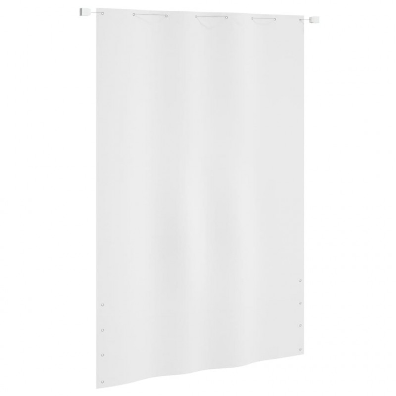 Balkon-Sichtschutz Weiß 160x240 cm Oxford-Gewebe