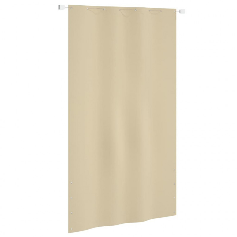 Balkon-Sichtschutz Beige 140x240 cm Oxford-Gewebe