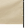 Balkon-Sichtschutz Beige 140x240 cm Oxford-Gewebe