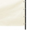 Balkon-Sichtschutz Creme 120x240 cm Oxford-Gewebe