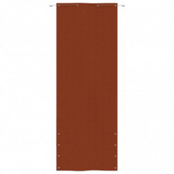 Balkon-Sichtschutz Terrakottarot 80x240 cm Oxford-Gewebe