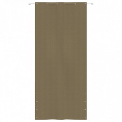 Balkon-Sichtschutz Taupe 120x240 cm Oxford-Gewebe