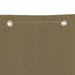 Balkon-Sichtschutz Taupe 120x240 cm Oxford-Gewebe