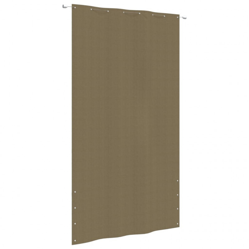 Balkon-Sichtschutz Taupe 160x240 cm Oxford-Gewebe